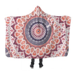 Soft Mandala 3 Kapşonlu Battaniye