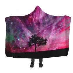 Tek Ağaç Kapşonlu Battaniye