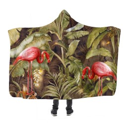 Flamingo Kapşonlu Battaniye
