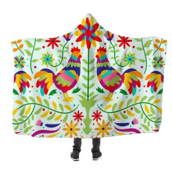 Tavuklar Kapşonlu Battaniye