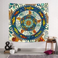 Akvaryum Mandala Duvar Örtüsü  Akvaryum Mandala Duvar Örtüsü