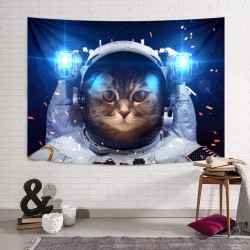 Astronot Kedi Duvar Örtüsü Astronot Kedi Duvar Örtüsü