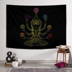 Black Chakras Duvar Örtüsü Black Chakras Duvar Örtüsü