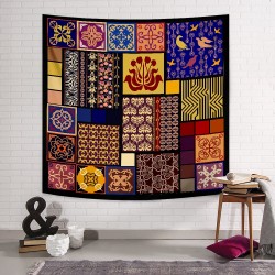 Boho Patchwork Duvar Örtüsü Boho Patchwork Duvar Örtüsü