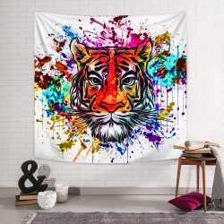 Colorful Tiger Duvar Örtüsü Colorful Tiger Duvar Örtüsü