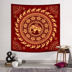 Fil ve Lotus Duvar Örtüsü Fil ve Lotus Duvar Örtüsü