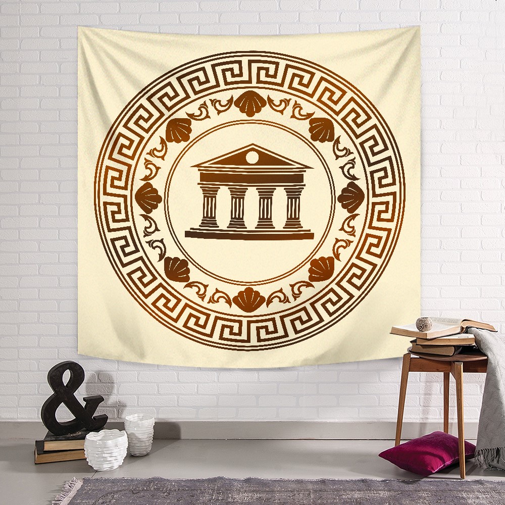 Greece Symbol Duvar Örtüsü 