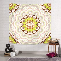 Green Mandala Duvar Örtüsü  Green Mandala Duvar Örtüsü