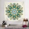 Green Ornament Mandala Duvar Örtüsü 
