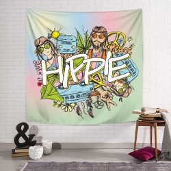 Hippi Festivali Duvar Örtüsü  Hippi Festivali Duvar Örtüsü