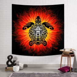 Kırmızı Kaplumbağa Duvar Örtüsü 