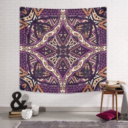 Labirent Mandala Duvar Örtüsü 