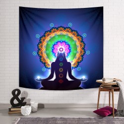 Mandala ve Çakra Duvar Örtüsü 