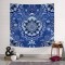 Mavi Dekor Mandala Duvar Örtüsü 