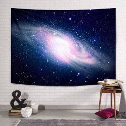 Mavi Sarmal Galaksi Duvar Örtüsü