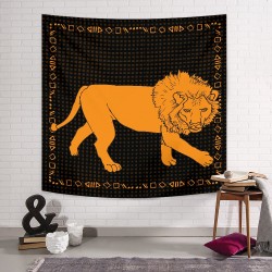 Orange Lion Duvar Örtüsü  Orange Lion Duvar Örtüsü