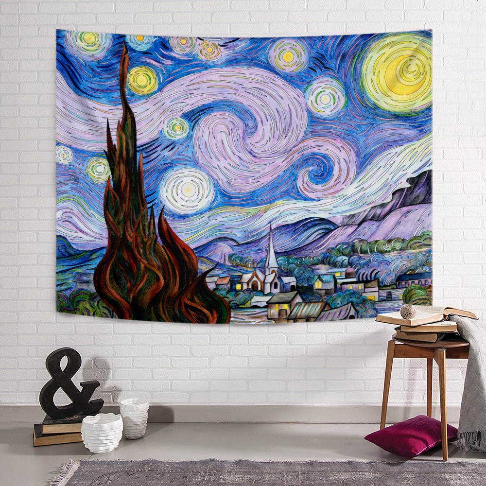 Paint The Starry Night Duvar Örtüsü