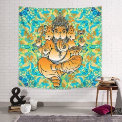 Pastel Ganesha Duvar Örtüsü  Pastel Ganesha Duvar Örtüsü