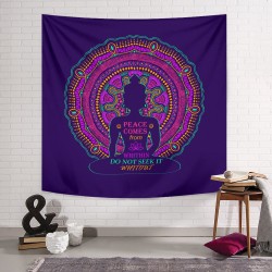 Peace Yoga Duvar Örtüsü  Peace Yoga Duvar Örtüsü