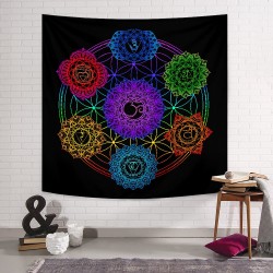 Yedi Çakra Duvar Örtüsü 