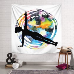 Yoga Day Serisi 2 Duvar Örtüsü  Yoga Day Serisi 2 Duvar Örtüsü