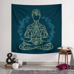 Yoga Man Duvar Örtüsü  Yoga Man Duvar Örtüsü