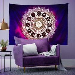 Zodiac Astroloji Duvar Örtüsü  Zodiac Astroloji Duvar Örtüsü