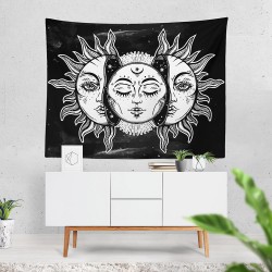 Black Sun Moon Duvar Örtüsü Black Sun Moon Duvar Örtüsü