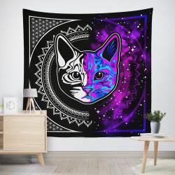 Cat Mandala Duvar Örtüsü  Cat Mandala Duvar Örtüsü