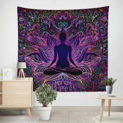 Colorful Yoga Duvar Örtüsü Colorful Yoga Duvar Örtüsü