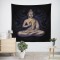 Siyah Buddha Duvar Örtüsü 