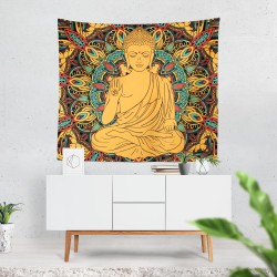 Altın Buddha Duvar Örtüsü  Altın Buddha Duvar Örtüsü