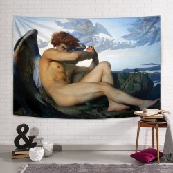 Fallen Angel 1847 by Alexandre Cabanel Duvar Örtüsü Fallen Angel 1847 by Alexandre Cabanel Duvar Örtüsü