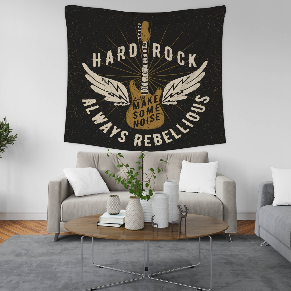 Hard Rock Duvar Örtüsü