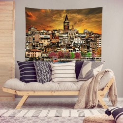 İstanbul Galata Kulesi Duvar Örtüsü