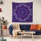 Lacivert Mandala Duvar Örtüsü 