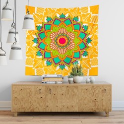 Lemon Mandala Duvar Örtüsü 