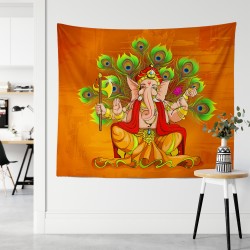 Lord Ganesha Duvar Örtüsü 