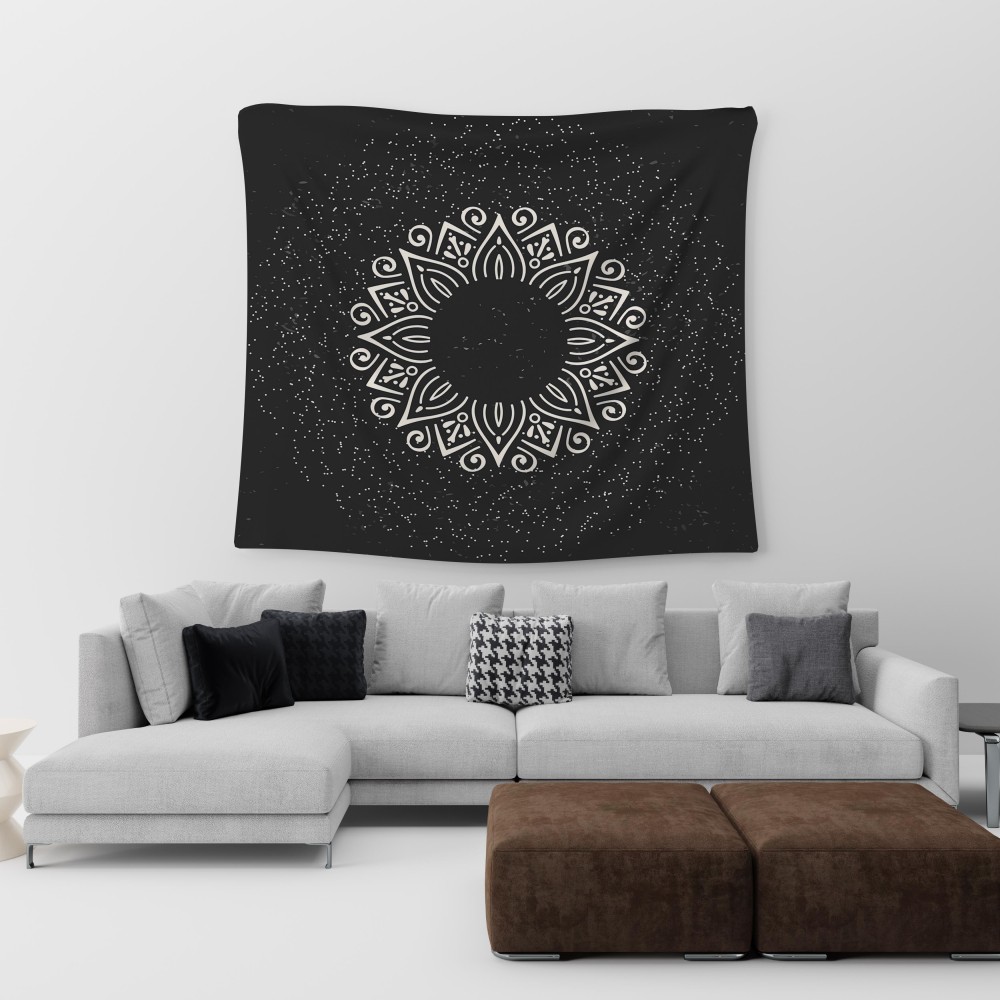 Minimalist Mandala Duvar Örtüsü