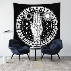 Palmistry Mandala Duvar Örtüsü Palmistry Mandala Duvar Örtüsü