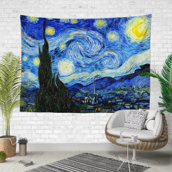 Starry Night Duvar Örtüsü  Starry Night Duvar Örtüsü