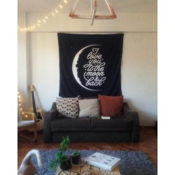 To The Moon & Back Duvar Örtüsü 