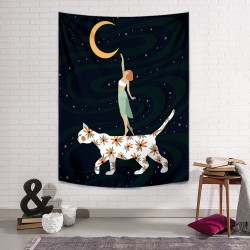 Touch Moon Duvar Örtüsü  Touch Moon Duvar Örtüsü