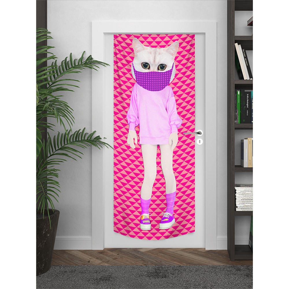 Cat Girl Kapı Örtüsü 75x200 cm