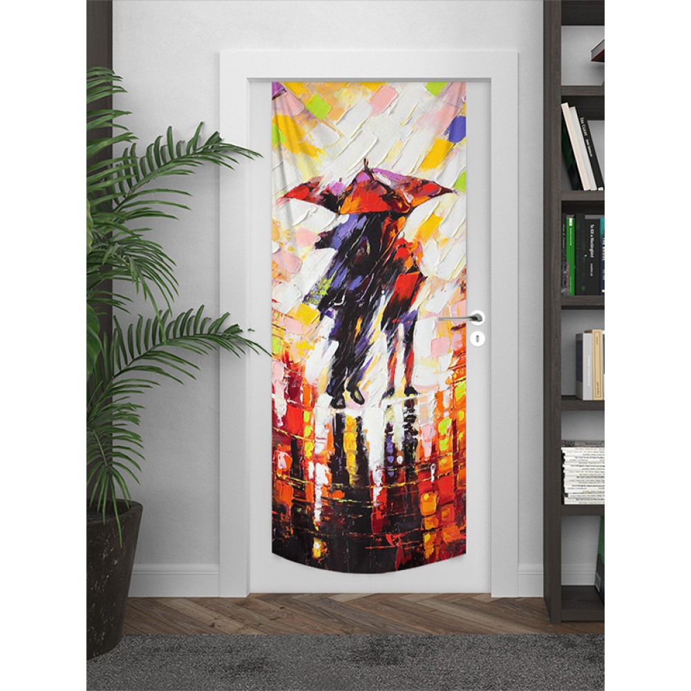 Renkli Şemsiye Kapı Örtüsü 75x200 cm