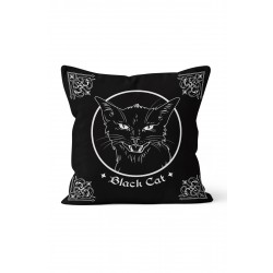 K-136 Black Cat Çift Tarafı Baskılı Kırlent Kılıfı K-136 Black Cat Çift Tarafı Baskılı Kırlent Kılıfı