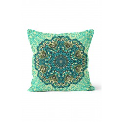 K-146 Blue Delhi Mandala Çift Tarafı Baskılı Kırlent Kılıfı K-146 Blue Delhi Mandala Çift Tarafı Baskılı Kırlent Kılıfı