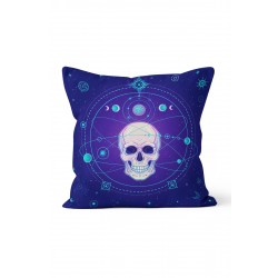 K-153 Blue Skull Atom Çift Tarafı Baskılı Kırlent Kılıfı K-153 Blue Skull Atom Çift Tarafı Baskılı Kırlent Kılıfı