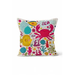 K-174 Crab Print Çift Tarafı Baskılı Kırlent Kılıfı K-174 Crab Print Çift Tarafı Baskılı Kırlent Kılıfı