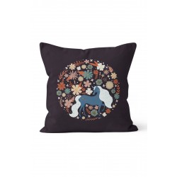 K-175 Çiçekler Unicorn Çift Tarafı Baskılı Kırlent Kılıfı K-175 Çiçekler Unicorn Çift Tarafı Baskılı Kırlent Kılıfı